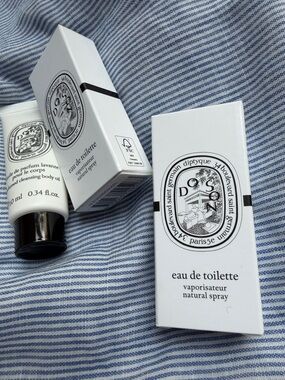 SET OF TWO Diptyque DoSon Mini Travel Size each 2ML plus Cleansing body Gel 10ML